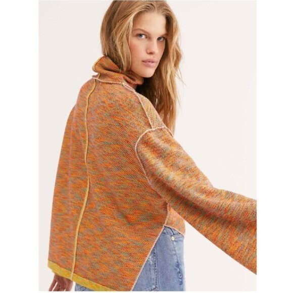 Free People Sunny Days Stretch Cotton Sweater - Picture 4 of 7